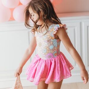 Farrah Clipdot Leotard - Groovy Gal